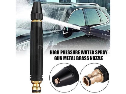 High-Pressure Metal Water Gun Nozzle – Powerful Hose Sprayer for Car, Bike, Garden & Home Cleaning