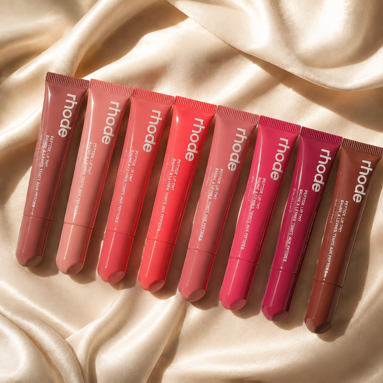 Rhode Peptide Lip Tint – Hydrating Glossy Lip Balm | Pack of 8 Shades