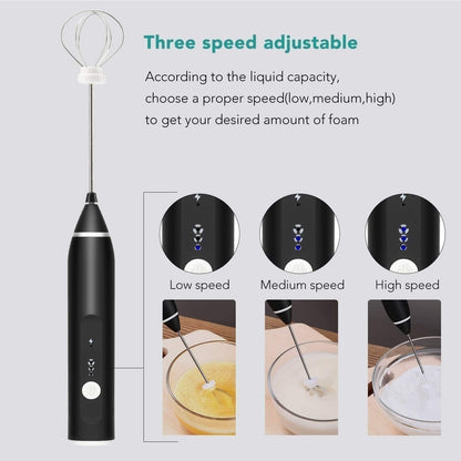 2-in-1 Rechargeable Coffee Beater & Electric Milk Frother | USB Rechargeable Handheld Drink Mixer2-in-1 Rechargeable Coffee Beater & Electric Milk Frother | USB Rechargeable Handheld Drink Mixer
