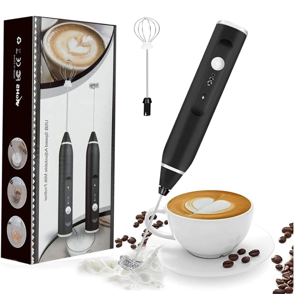 2-in-1 Rechargeable Coffee Beater & Electric Milk Frother | USB Rechargeable Handheld Drink Mixer2-in-1 Rechargeable Coffee Beater & Electric Milk Frother | USB Rechargeable Handheld Drink Mixer