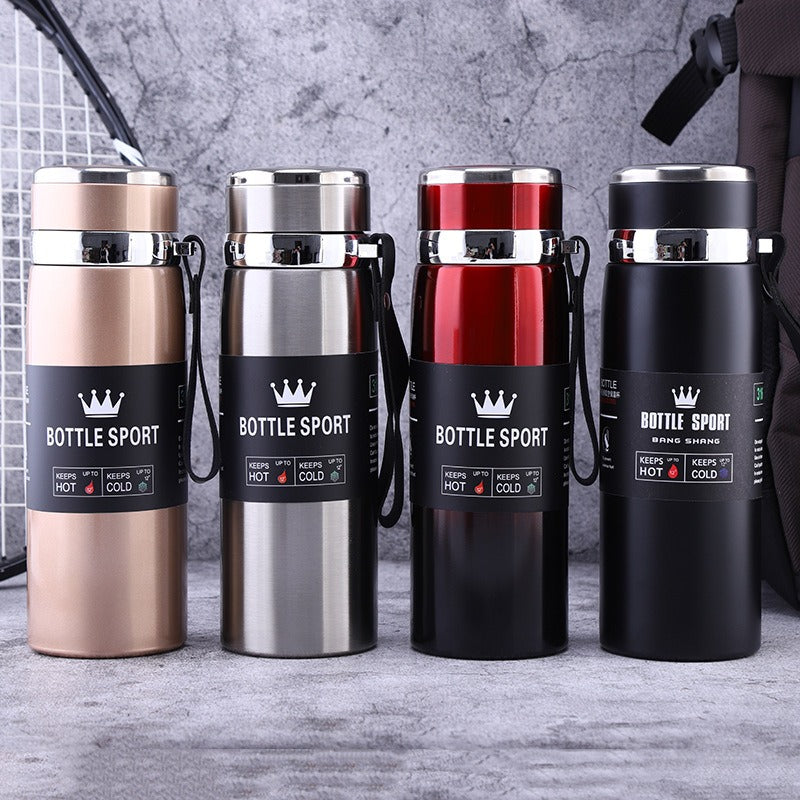 Slim Stainless Steel Water Bottle Premium Quality Long Lasting Insulation Leakproof Design For Hot And Cold Drinks | Random Color | 1000ml