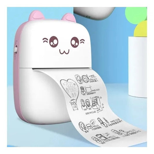 Mini Portable Pocket Thermal Printer | Wireless Bluetooth Inkless Photo, Label & Note Printer (Random Color)