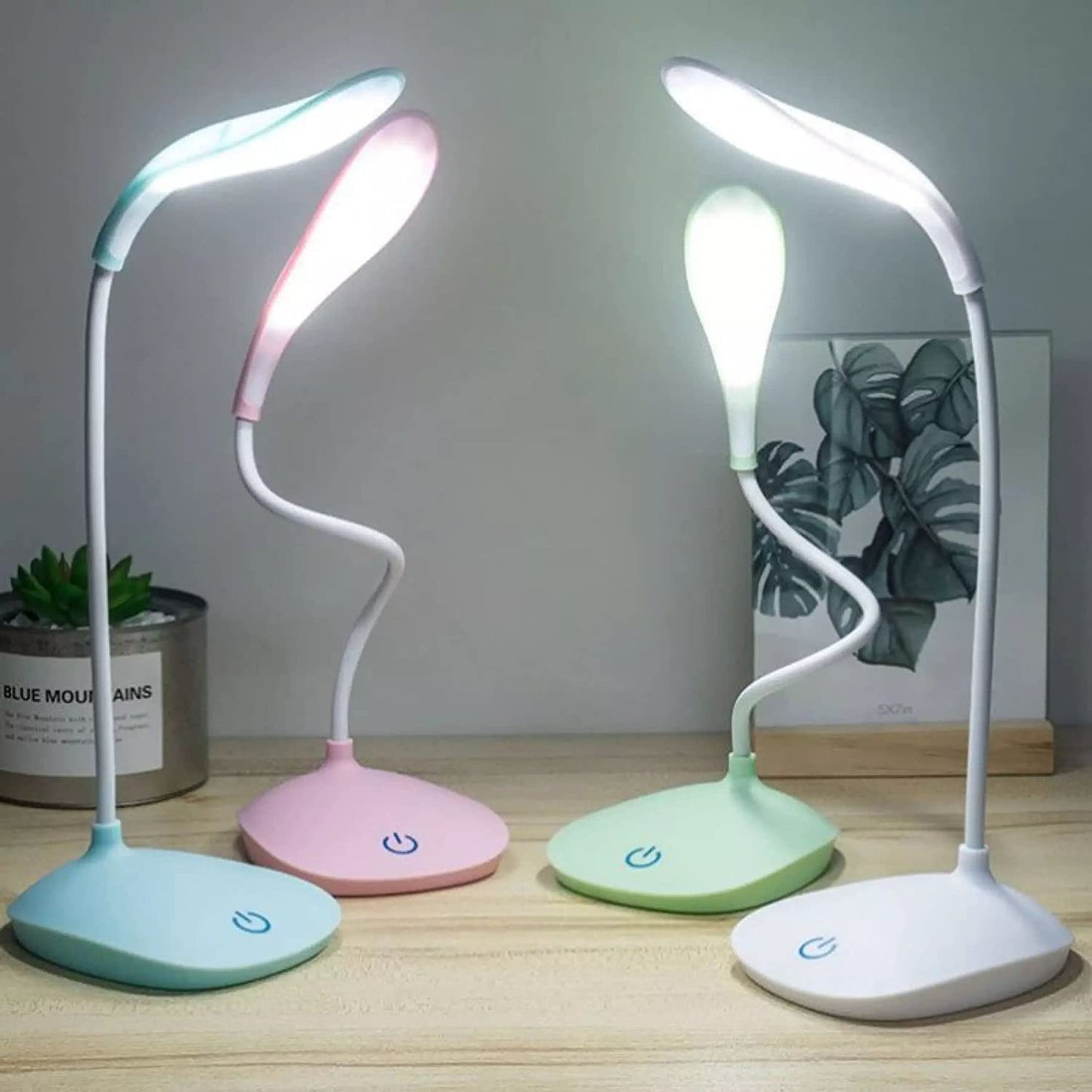Smart Touch LED Desk Lamp with 3-Level Dimming | Flexible Eye-Care Study & Reading Light