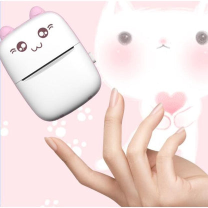 Mini Portable Pocket Thermal Printer | Wireless Bluetooth Inkless Photo, Label & Note Printer (Random Color)